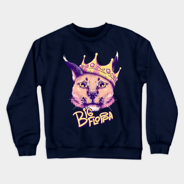 Big Floppa - New Rapper Meme Crewneck Sweatshirt by anycolordesigns